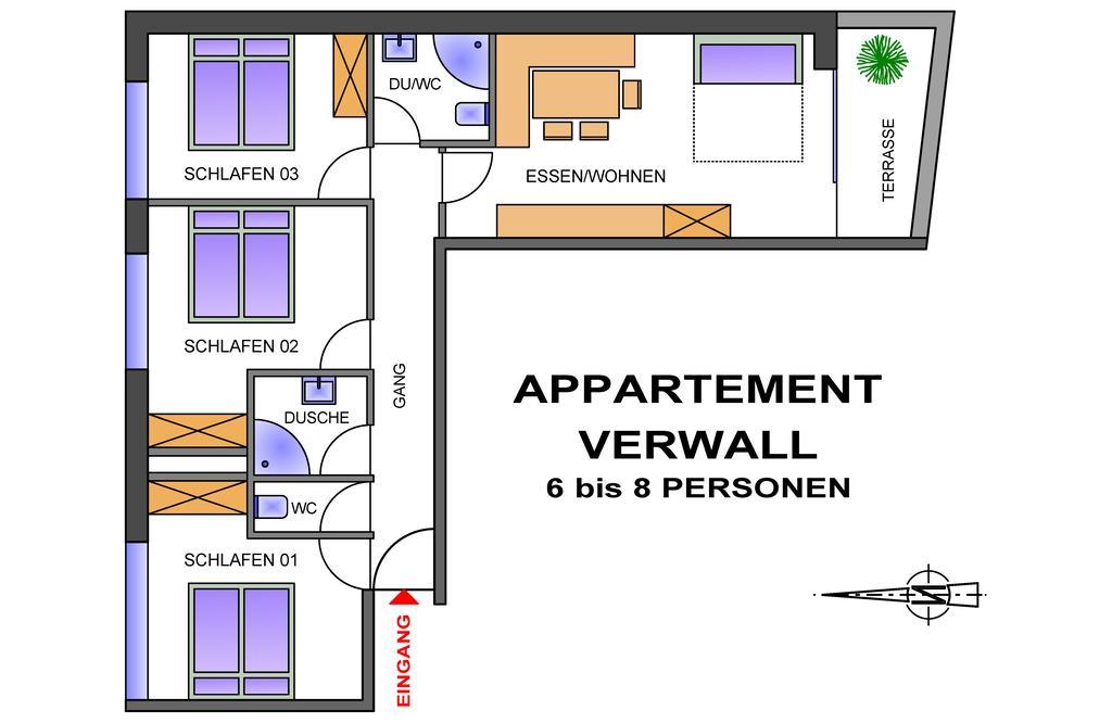 Apart Bellevue Pettneu am Arlberg Room photo